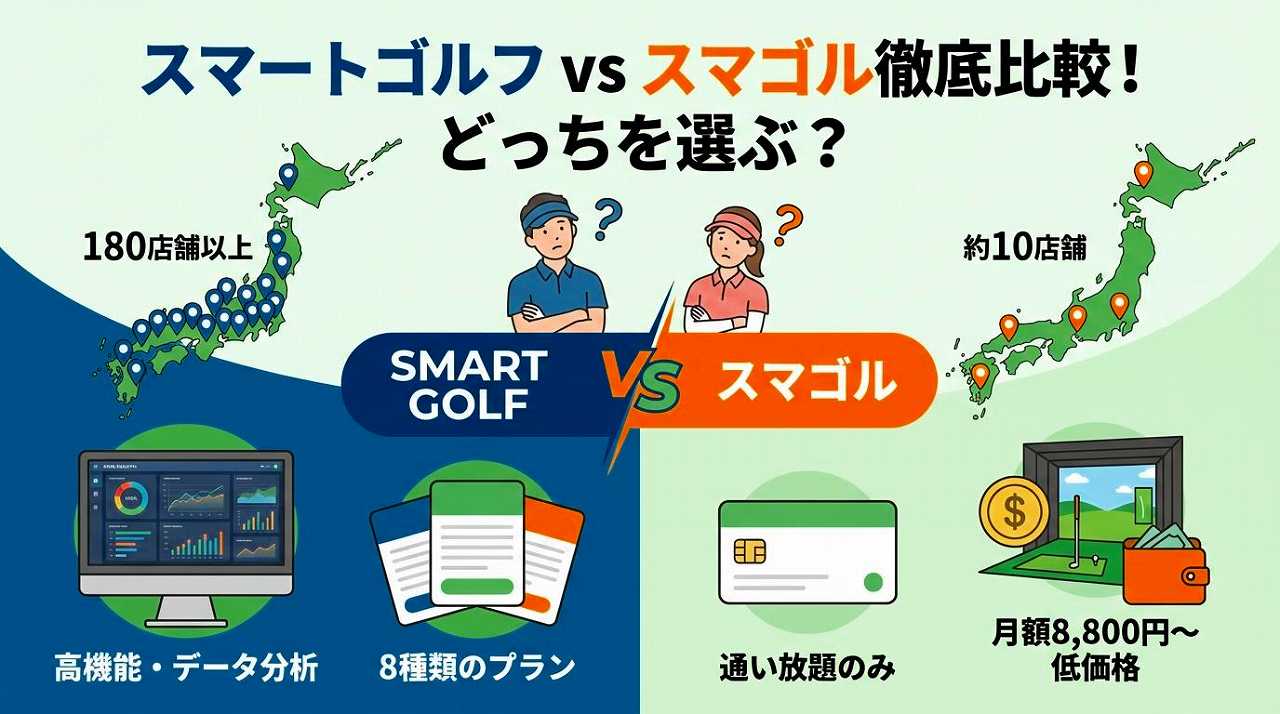 【どちらに入るべき？】スマートゴルフとスマゴルの違いを徹底比較