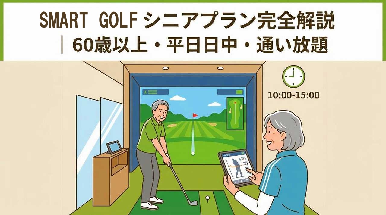 60歳以上限定】SMART GOLFシニアプランの料金・条件・向いている人